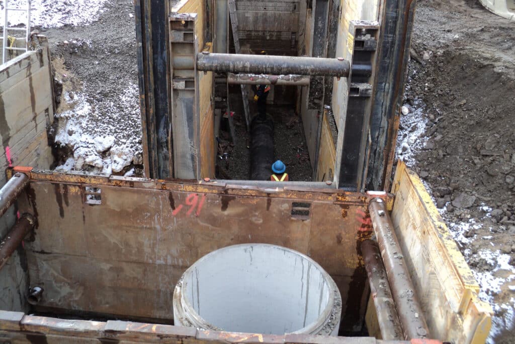 City of Saint John Harbour Station SLS #10 and Forcemain installed by QM Construction